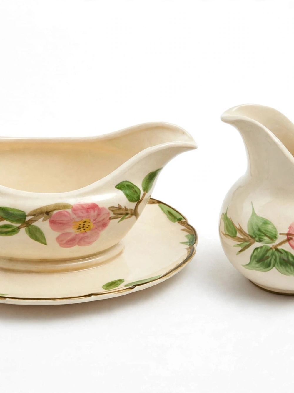 Franciscan Desert Rose Gravy Boat (made in California) and free Creamer (Eng)